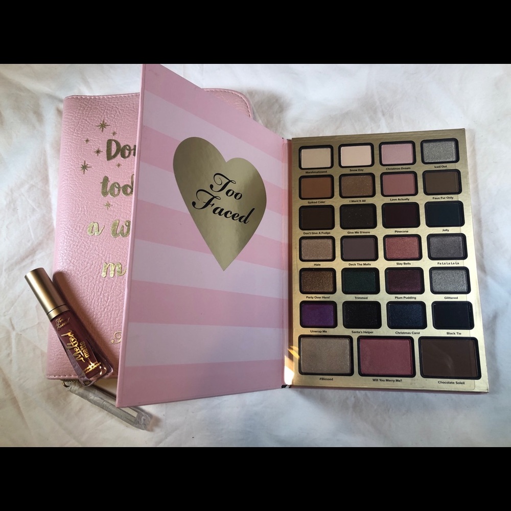 Too Faced Shadow Pallet and Lipgloss